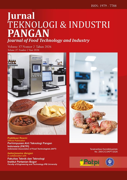 					View Vol. 37 No. 2 (2026): Jurnal Teknologi dan Industri Pangan
				