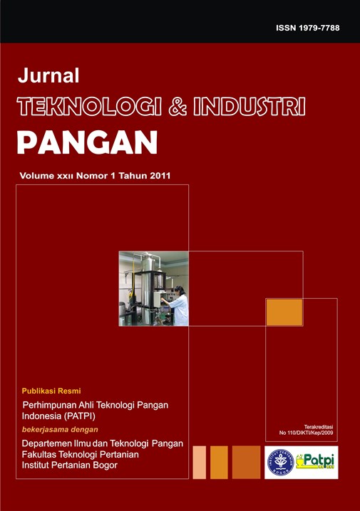 JURNAL TEKNOLOGI DAN INDUSTRI PANGAN