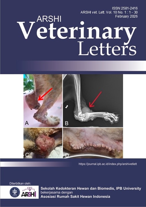 								View Vol. 10 No. 1 (2026): ARSHI Veterinary Letters - February 2026
							