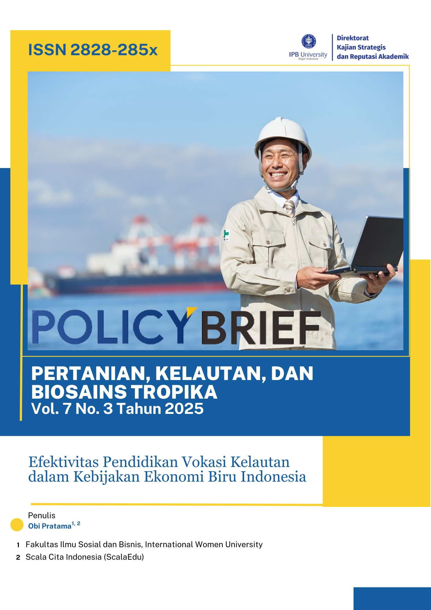 Efektivitas Pendidikan Vokasi Kelautan dalam Kebijakan Ekonomi Biru Indonesia
