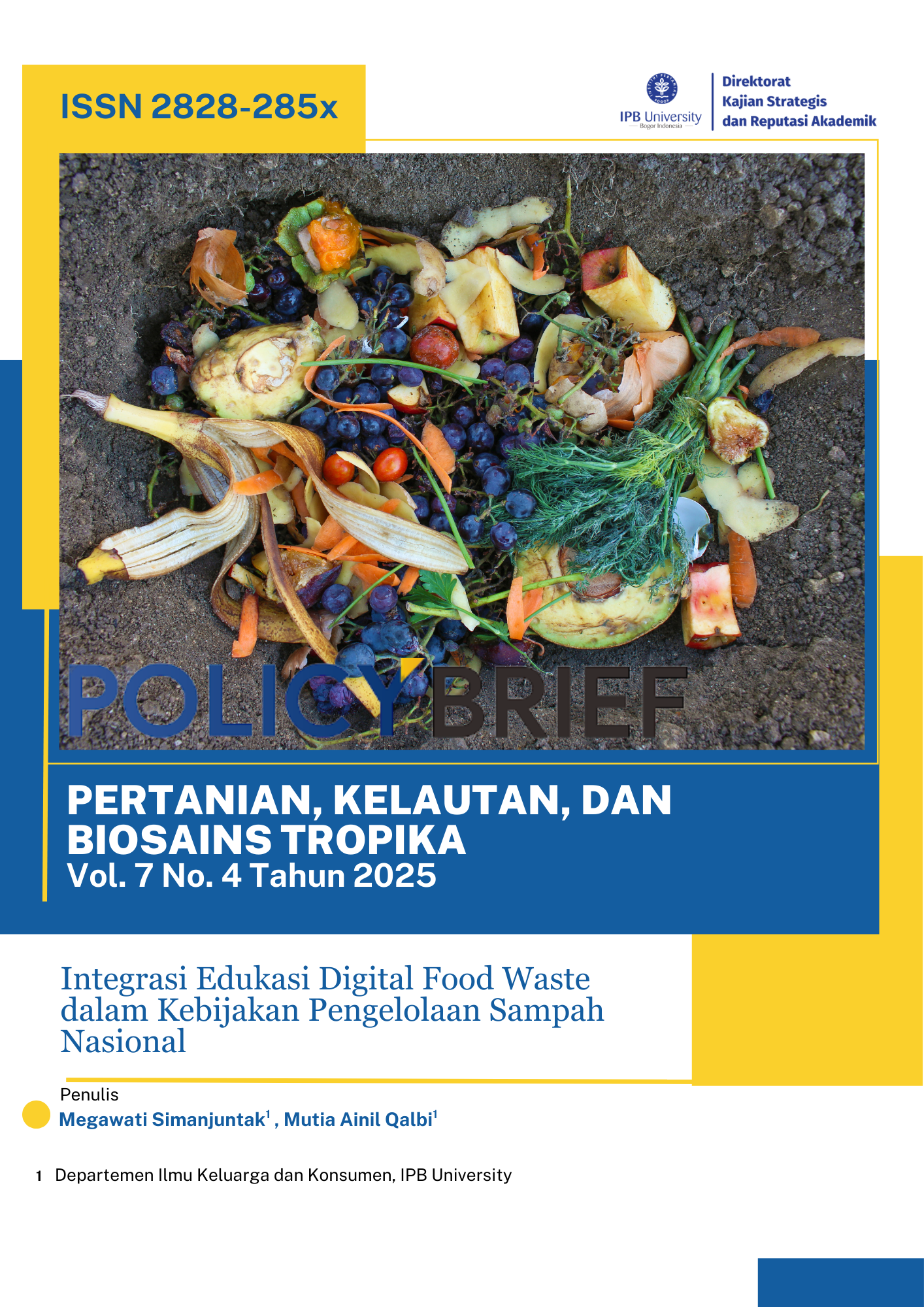 Integrasi Edukasi Digital Food Waste dalam Kebijakan Pengelolaan Sampah Nasional