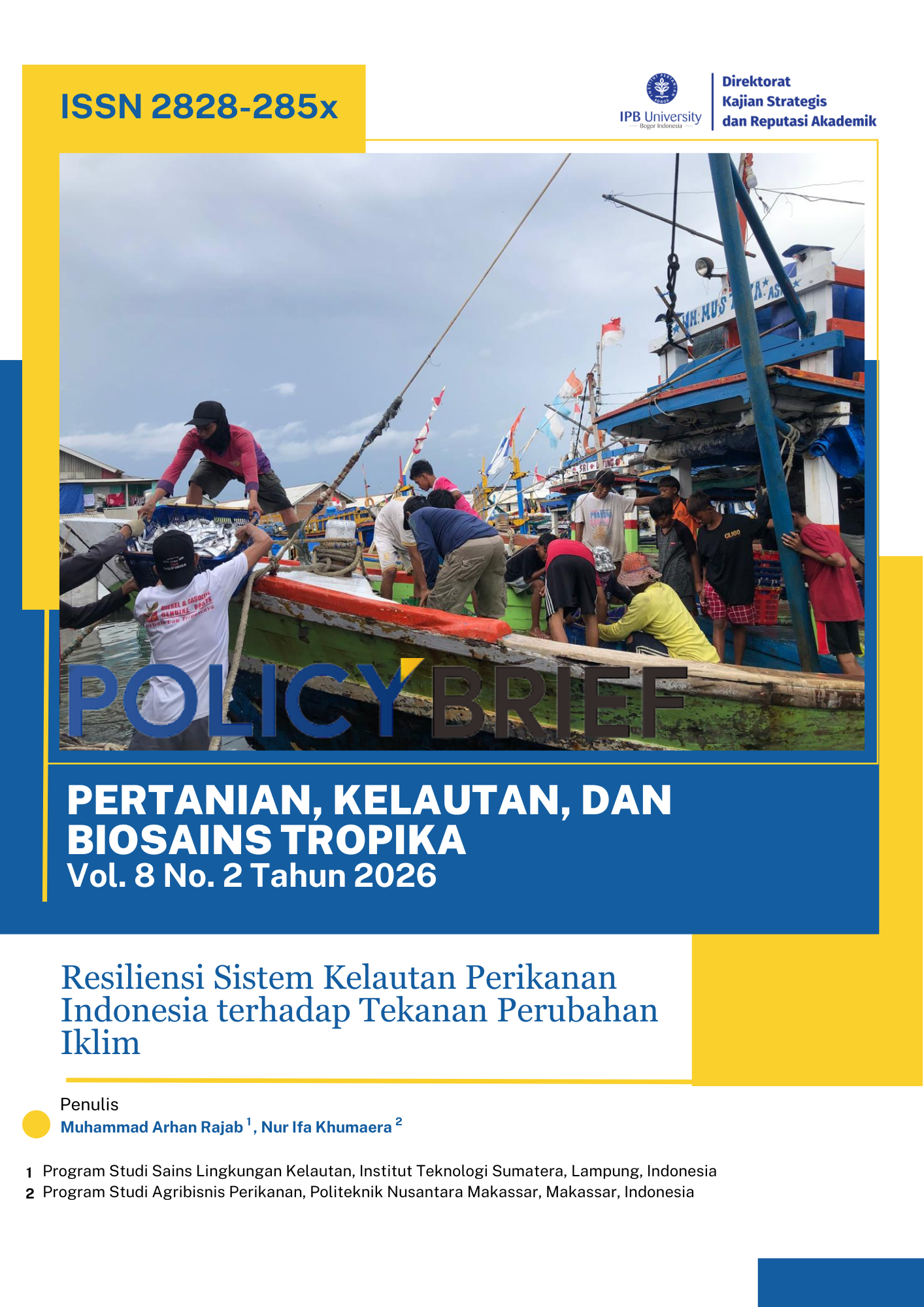 Resiliensi Sistem Kelautan Perikanan Indonesia terhadap Tekanan Perubahan Iklim 