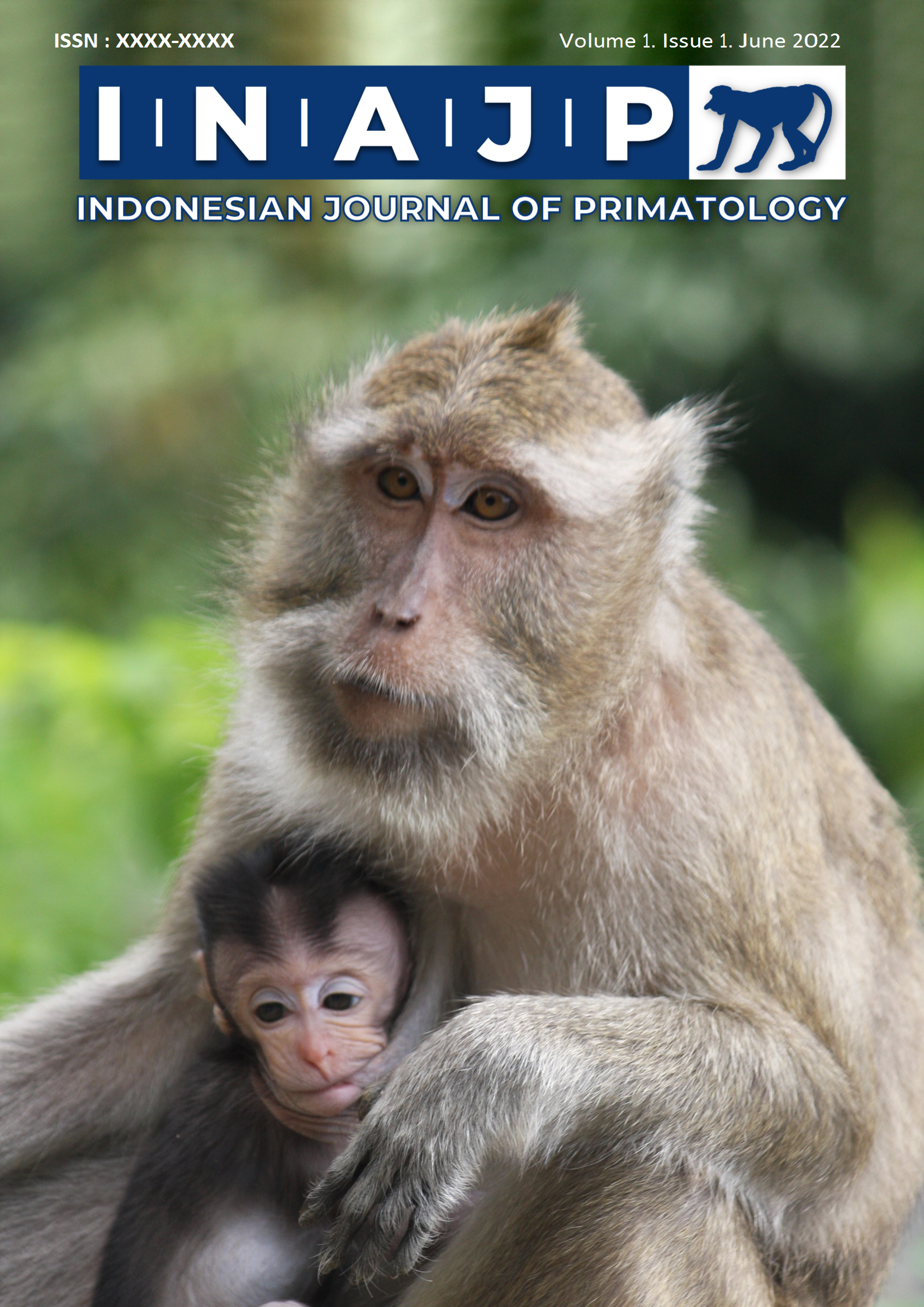 Macaca fascicularis, Mother and Infant in Tinjil Island, Banten, Indonesia. Photo courtesy to: Dr Entang Iskandar