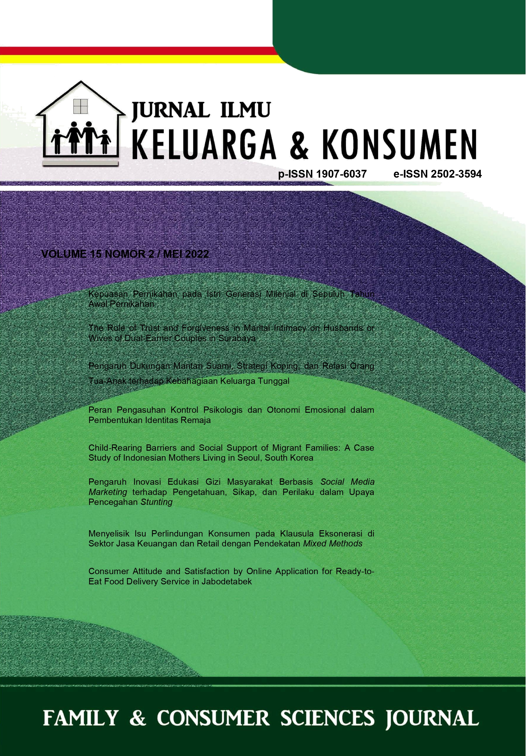 JURNAL ILMU KELUARGA DAN KONSUMEN