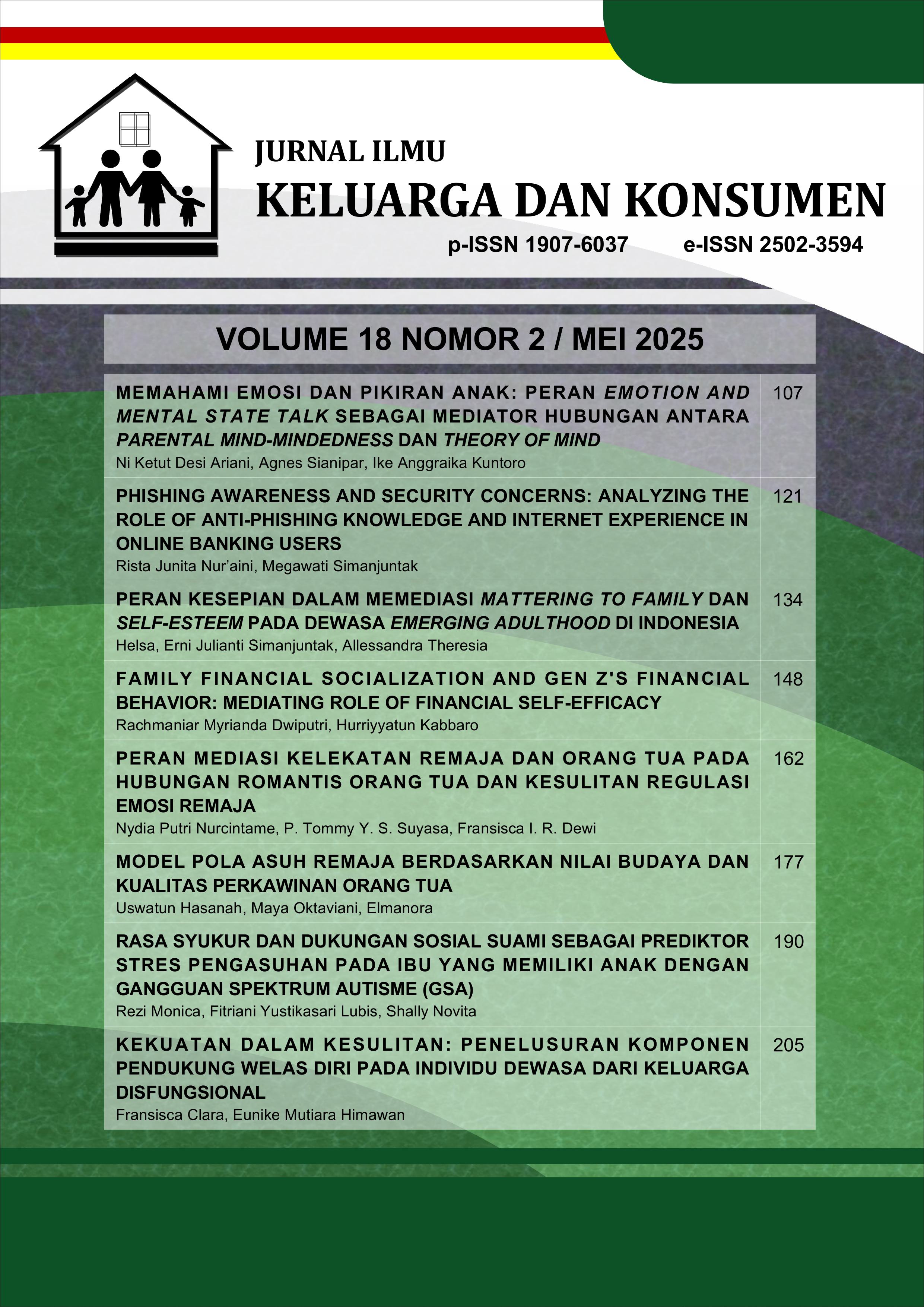                     View Vol. 18 No. 2 (2025): JURNAL ILMU KELUARGA DAN KONSUMEN 18.2
                