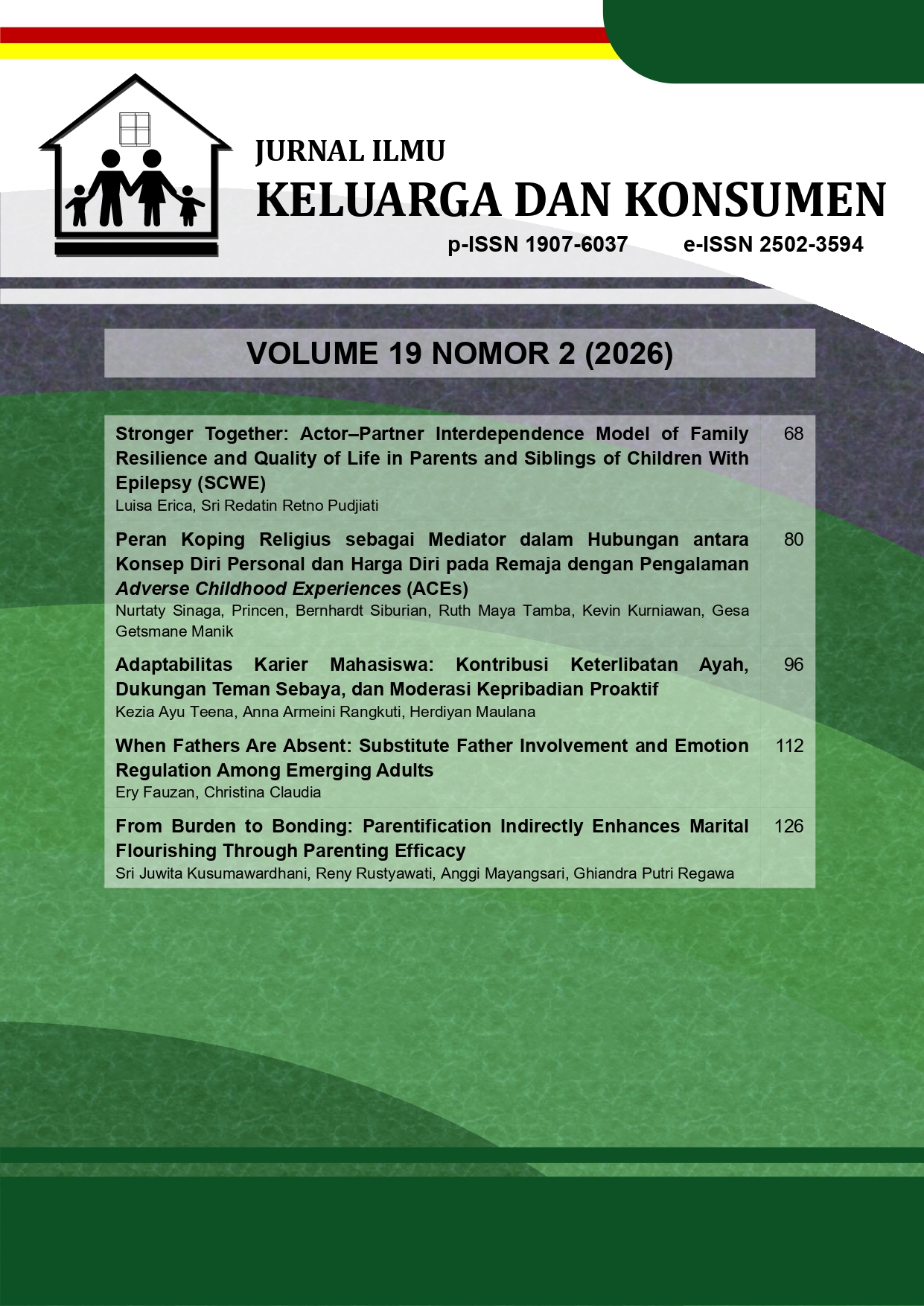 					View Vol. 19 No. 2 (2026): JURNAL ILMU KELUARGA DAN KONSUMEN 19.2
				