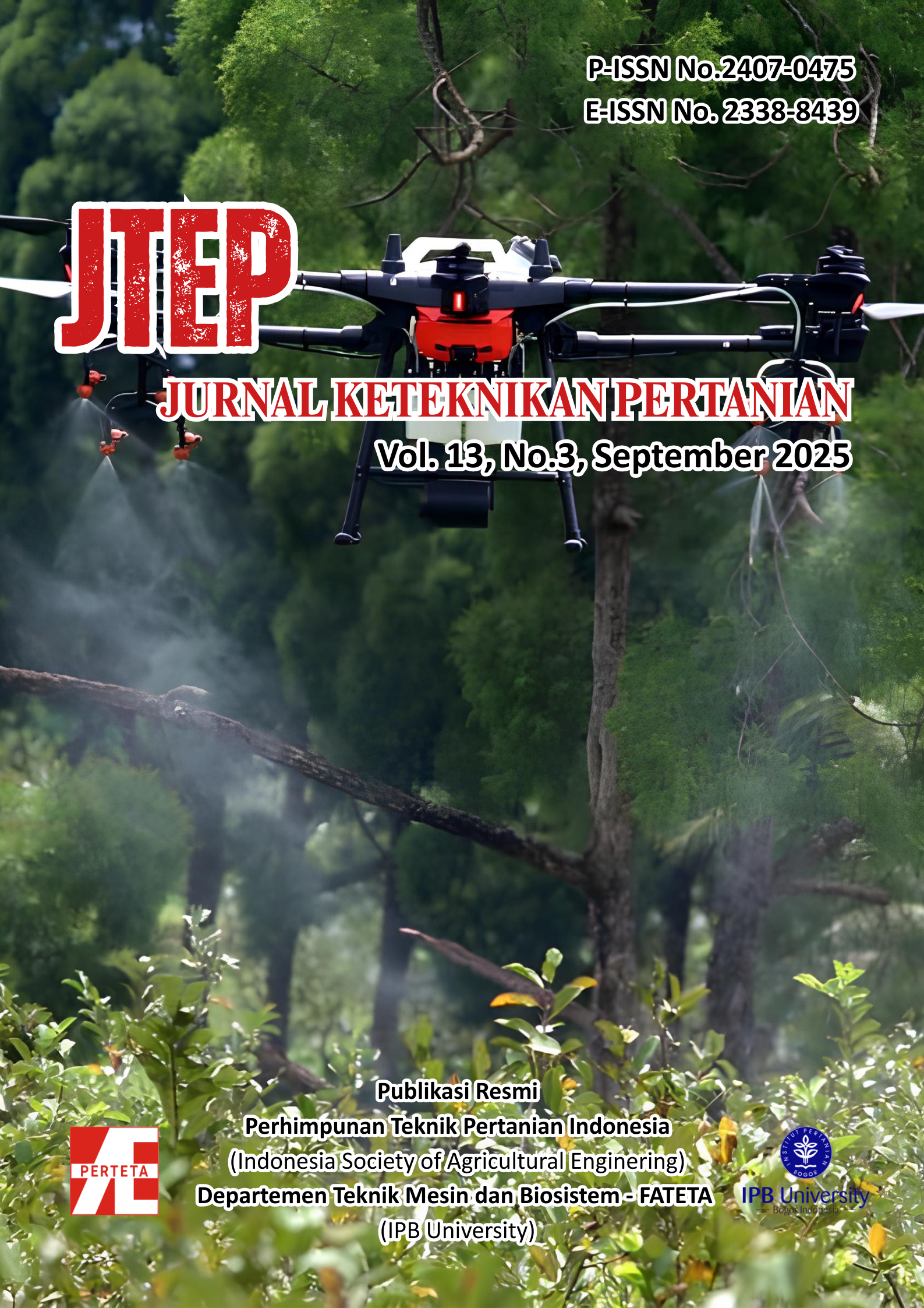                     View Vol. 13 No. 3 (2025): Jurnal Keteknikan Pertanian
                