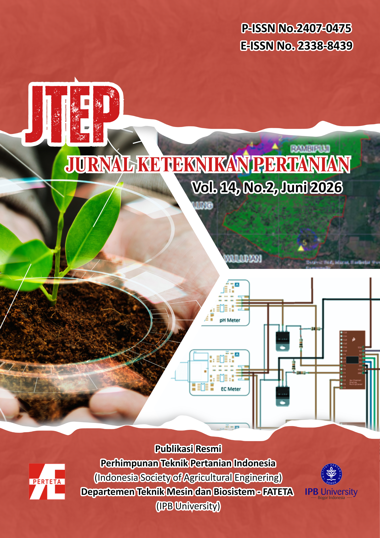 					View Vol. 14 No. 2 (2026): Jurnal Keteknikan Pertanian
				