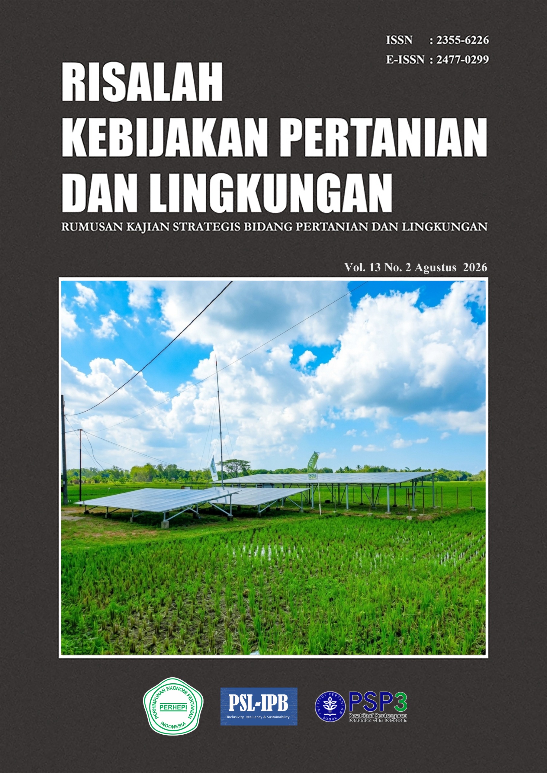 RISALAH KEBIJAKAN PERTANIAN DAN LINGKUNGAN <br>Rumusan Kajian Strategis Bidang Pertanian dan Lingkungan </br>
